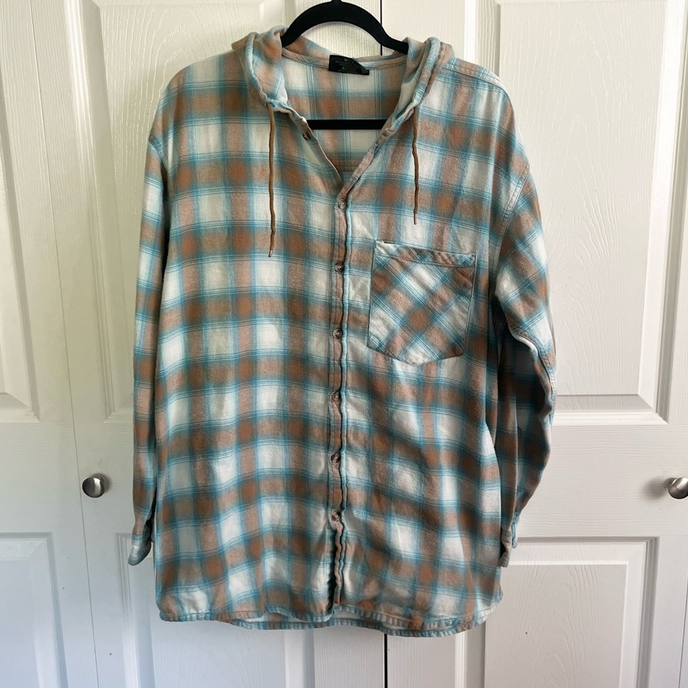 Lowes Plaid Hooded Men's Shirt